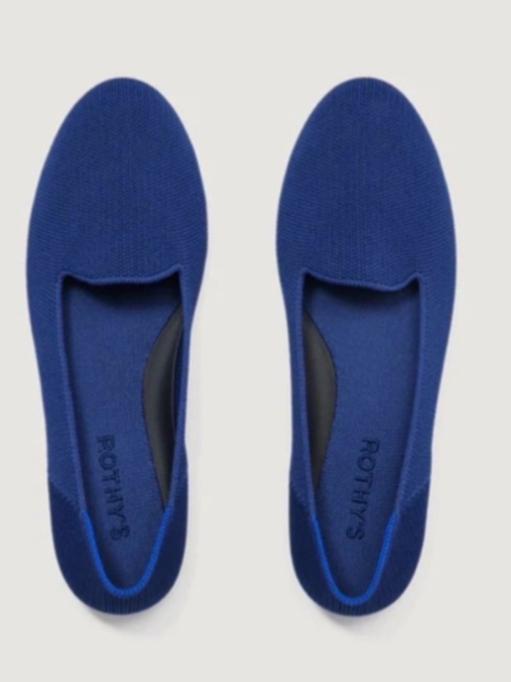 NIB Rothy’s The Lounge Loafer Cosmic Blue Knit Flats Size 10.5
